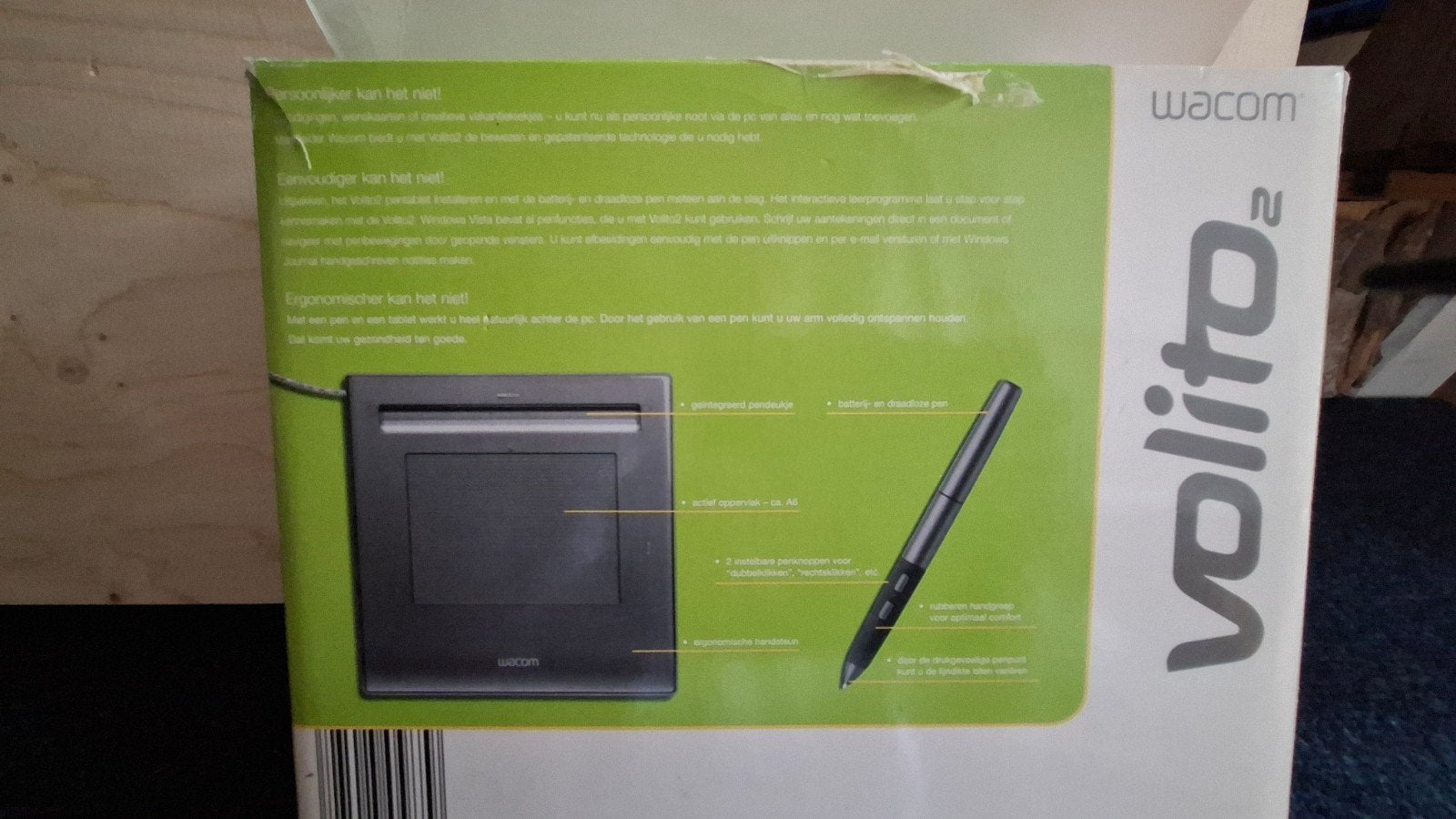 Wacom Volito 2 tekentablet - Digitale pen voor PC, Computers en Software, Ophalen, Gebruikt, Bedraad, Wacom