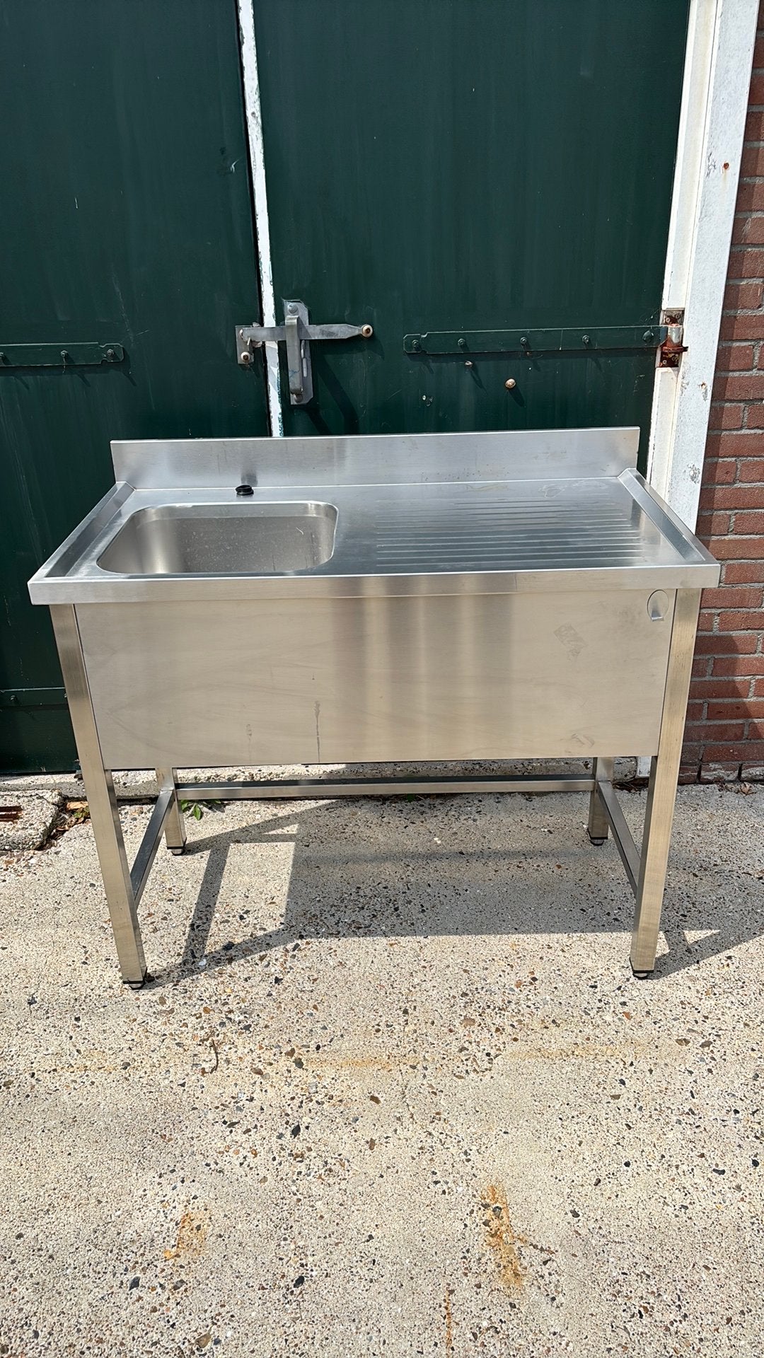 RVS keukenblok / spoelkeuken, Ophalen