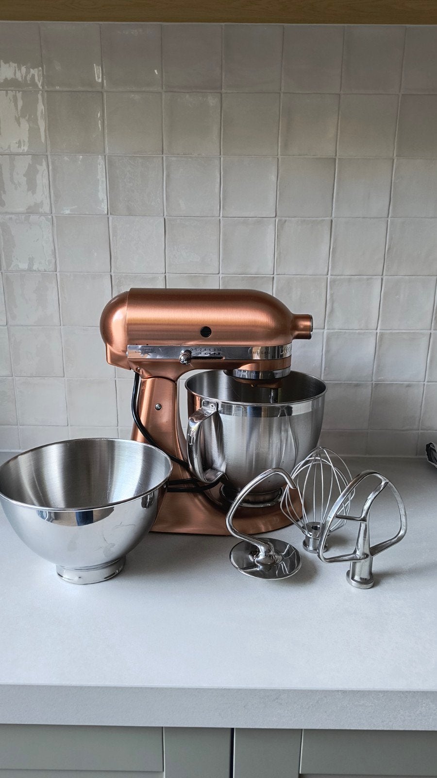 Kitchaid Artisan Mixer Koper, 4 liter of meer, Ophalen, Vaatwasserbestendig, 3 snelheden of meer