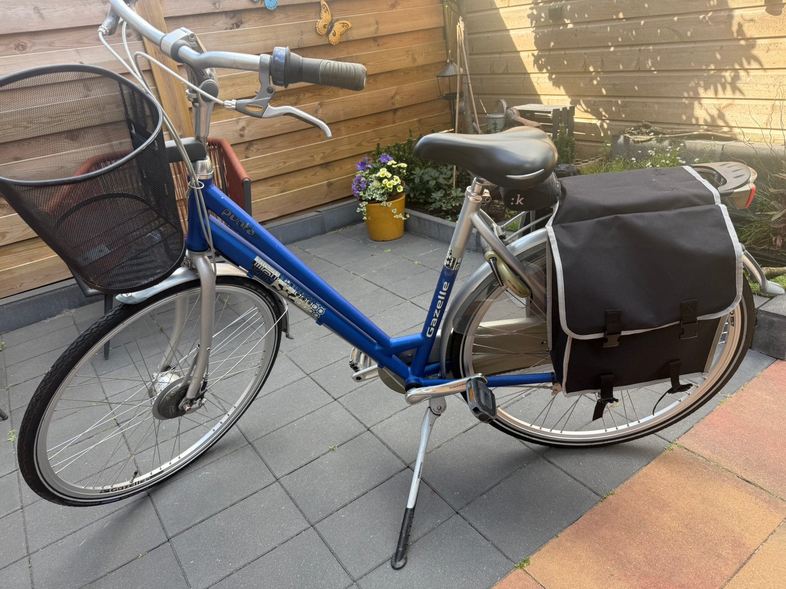 Damesfiets Gazelle, Fietsen en Brommers, Fietsen | Tandems, Minder dan 10 versnellingen, Zo goed als nieuw, 55 cm of meer, Ophalen