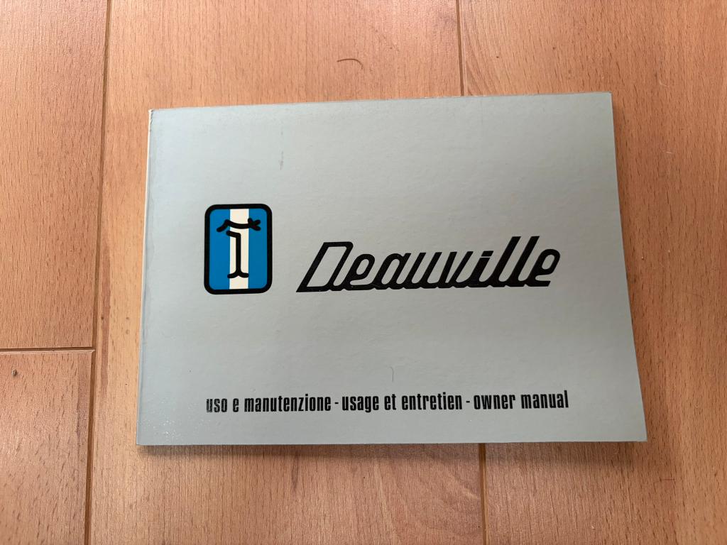 De Tomaso Deauville - Instructieboekje, Ophalen of Verzenden, Zo goed als nieuw, Overige merken, De Tomaso