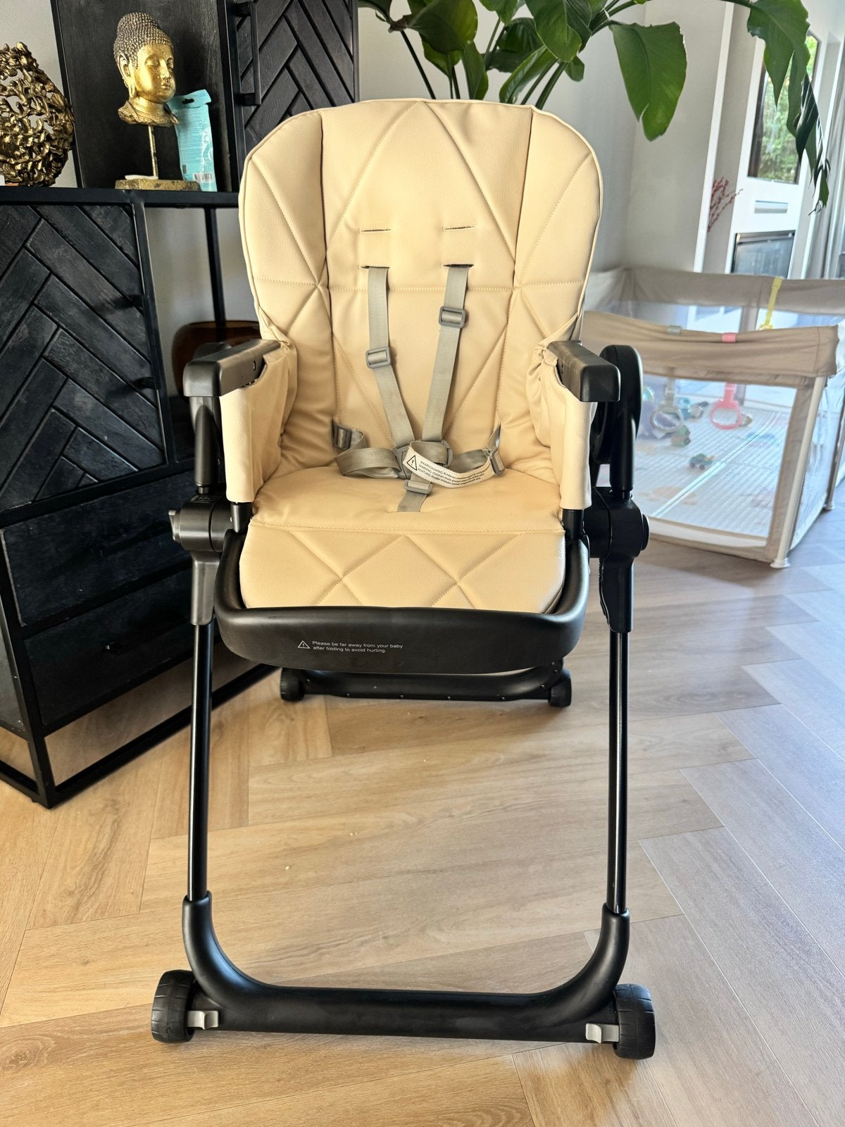 Mamaloes Mason baby stoel - Zo goed als nieuw, Ophalen, Zo goed als nieuw, Overige typen, Afneembaar eetblad