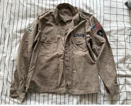 Bellerose overhemd legergroen 2005 vintage, Kleding | Dames, Blouses en Tunieken, Ophalen of Verzenden, Gedragen, Maat 42/44 (L)