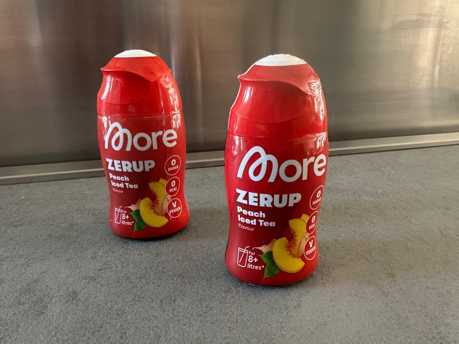 2x More Zerup Peach Ice Tea nieuw, Diversen, Ophalen of Verzenden