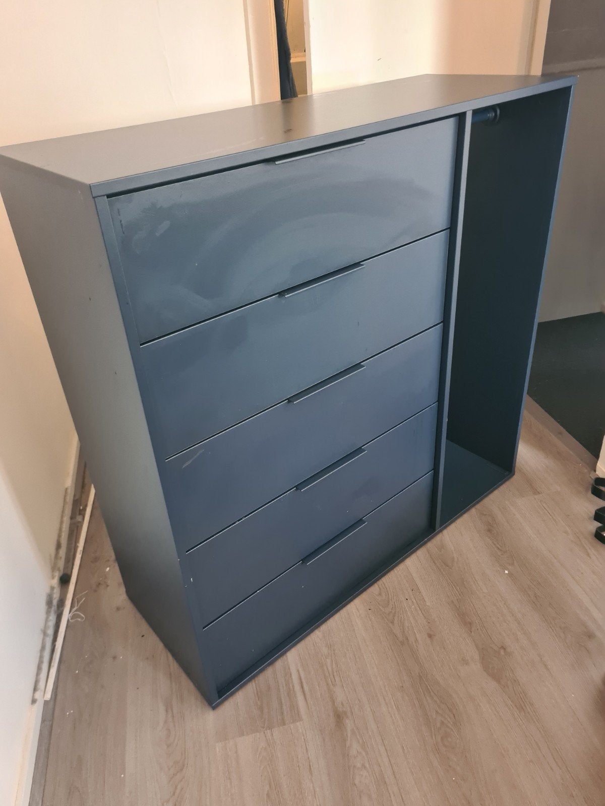 IKEA NORDMELA - Donkerblauw - Kledingkast, 100 tot 150 cm, 5 laden of meer, 100 tot 150 cm, Ophalen of Verzenden