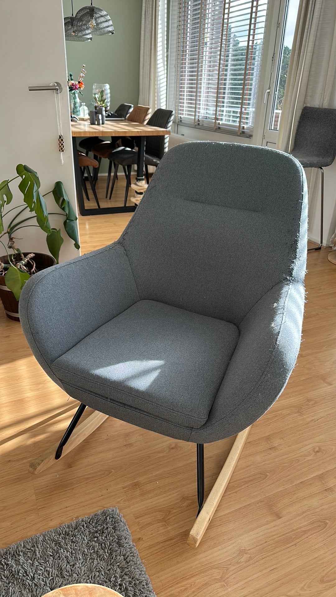 GRATIS - Schommelstoel, Huis en Inrichting, Ophalen, Gebruikt, Hout