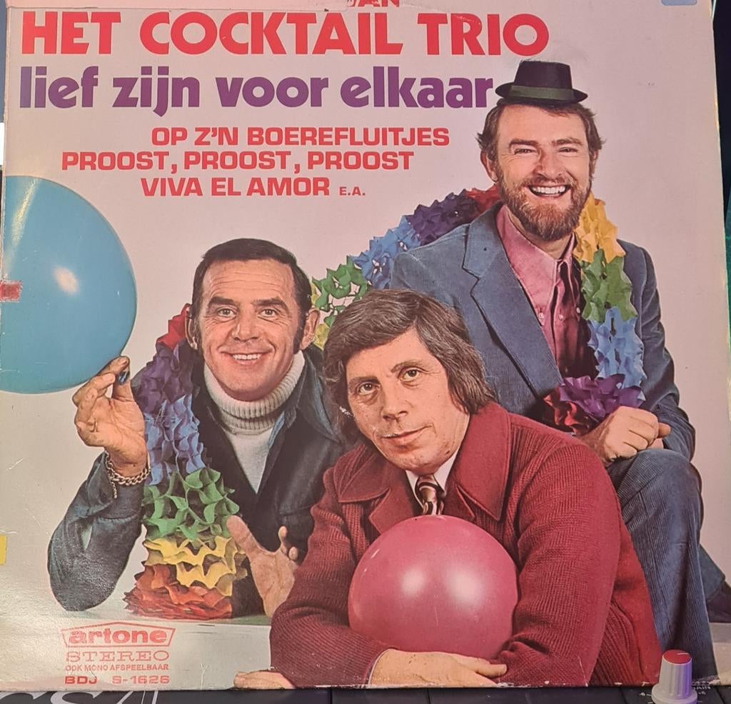Het Cocktail Trio - Lief Zijn Voor Elkaar LP (Artone Stereo), Gebruikt, Originele persing, Ophalen of Verzenden, Levenslied of Smartlap