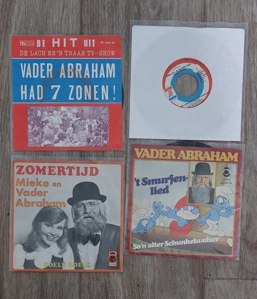 Vader Abraham  4 singels, Cd's en Dvd's, Vinyl Singles, Gebruikt, 7 inch, Single, Ophalen of Verzenden