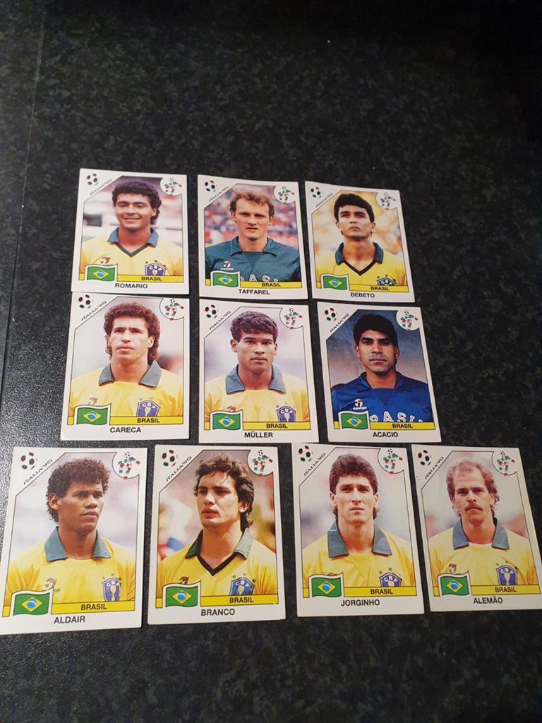 Panini Italia 90 - Brazilie, Hobby en Vrije tijd, Ophalen of Verzenden, Nieuw, Meerdere plaatjes