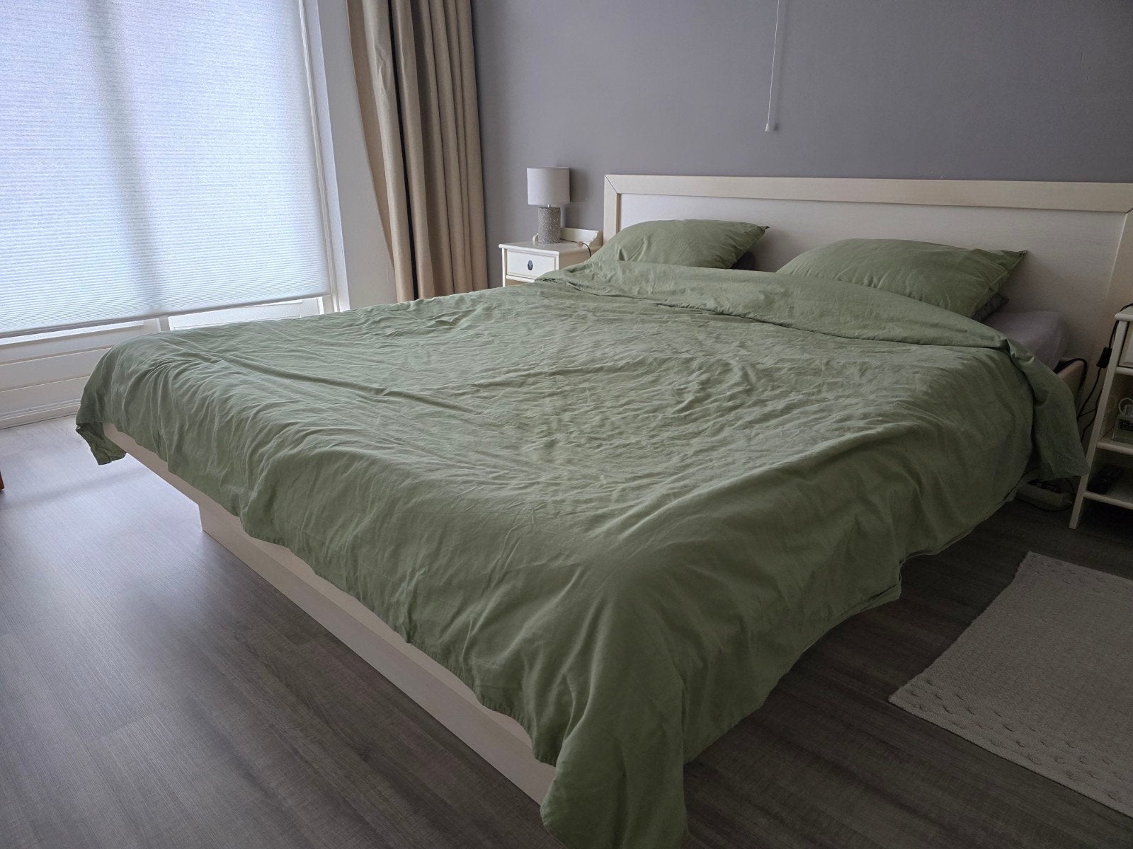 Tweepersoons waterbed 180x210 met gescheiden verwarming, Ophalen, Gebruikt, 210 cm, Tweepersoons