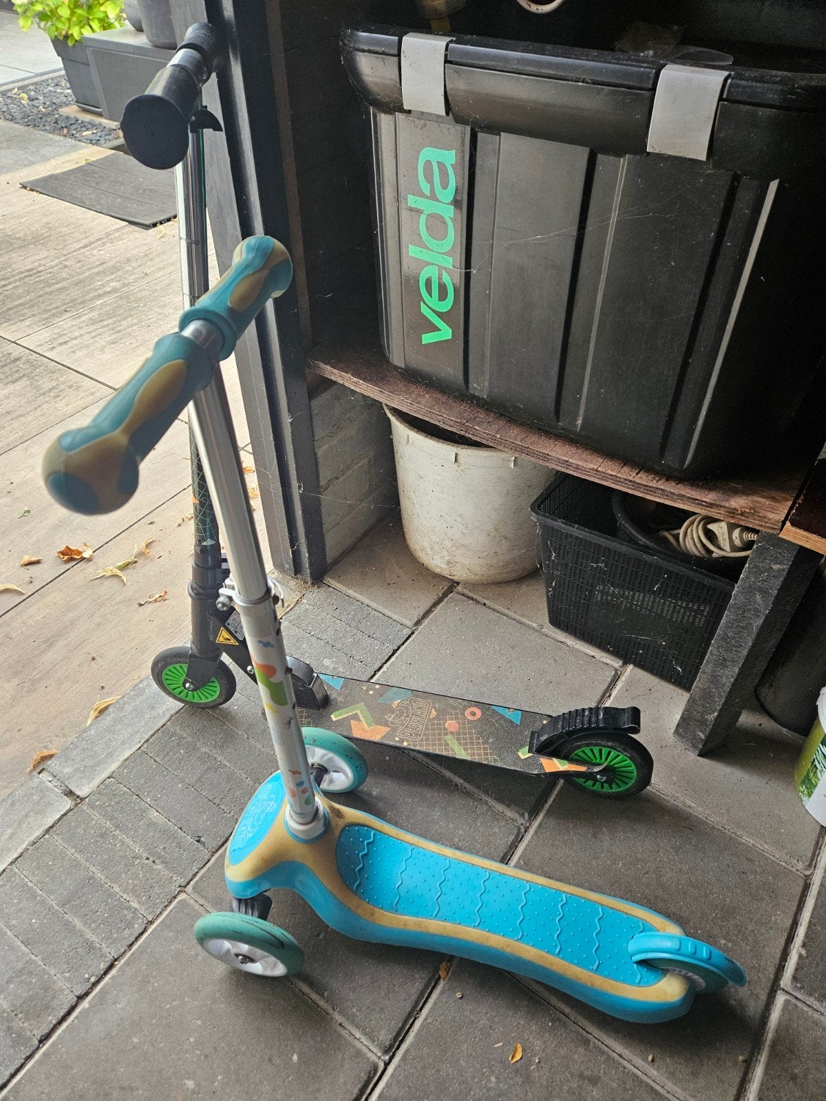 Te koop 2 stepjes, Ophalen, Gebruikt, Gewone step
