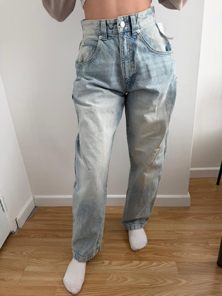 Women’s jeans Bershka, Ophalen of Verzenden, Nieuw, Blauw, W27 (confectie 34) of kleiner