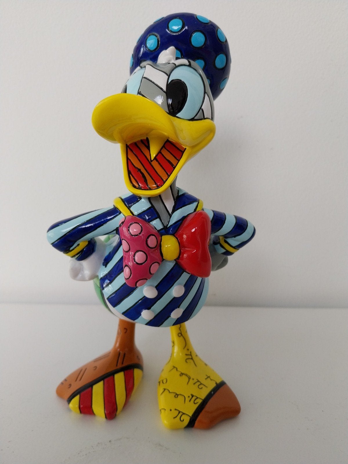 Donald Duck beeldje Romero Britto stijl 18 cm hoog, Ophalen of Verzenden, Zo goed als nieuw