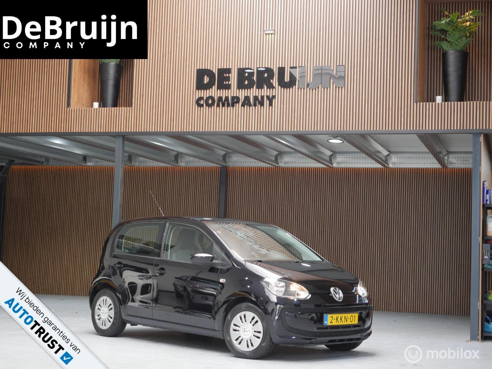 VW Up! 1.0 BlueMotion | Airco | Navi | NAP | APK, Voorwielaandrijving, Gebruikt, Up!, Zwart