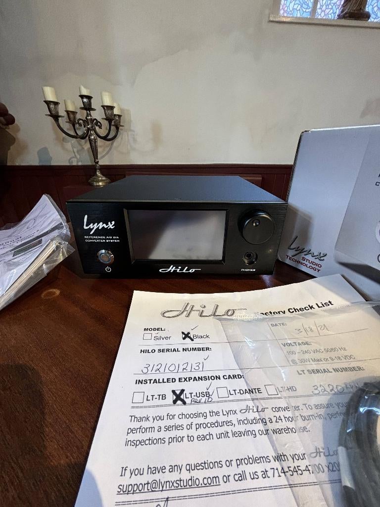 Lynx Hilo A/D-D/A Converter, Audio, Tv en Foto, Converters, Zo goed als nieuw, Ophalen