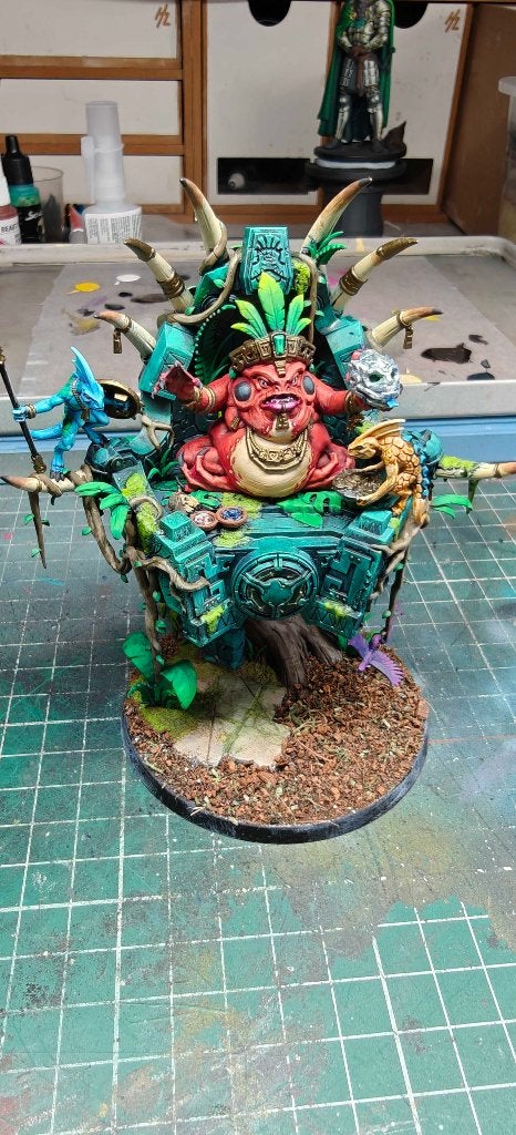 warhammer seraphon slann, Hobby en Vrije tijd, Ophalen of Verzenden, Warhammer, Figuurtje(s), Geverfd