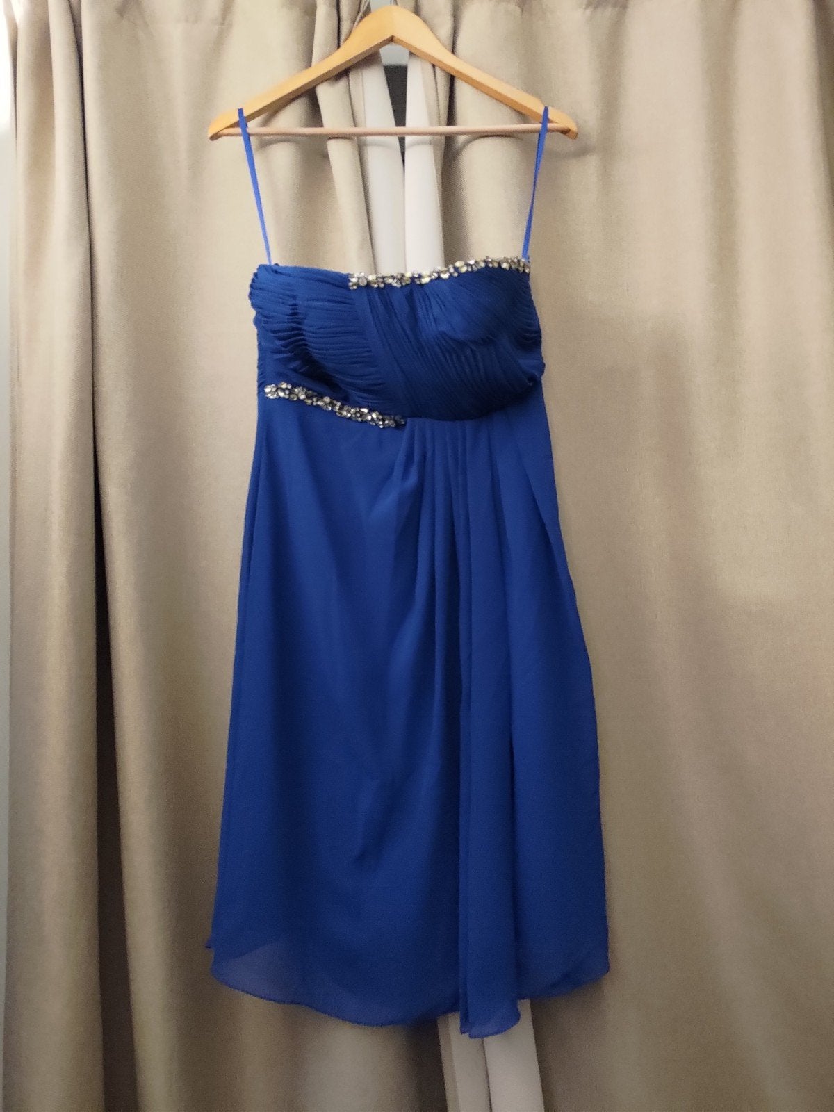 Blauwe gala / bruiloft strapless dress / jurk - maat M/L, Kleding | Dames, Gelegenheidskleding, Maat 38/40 (M), Galajurk, Blauw