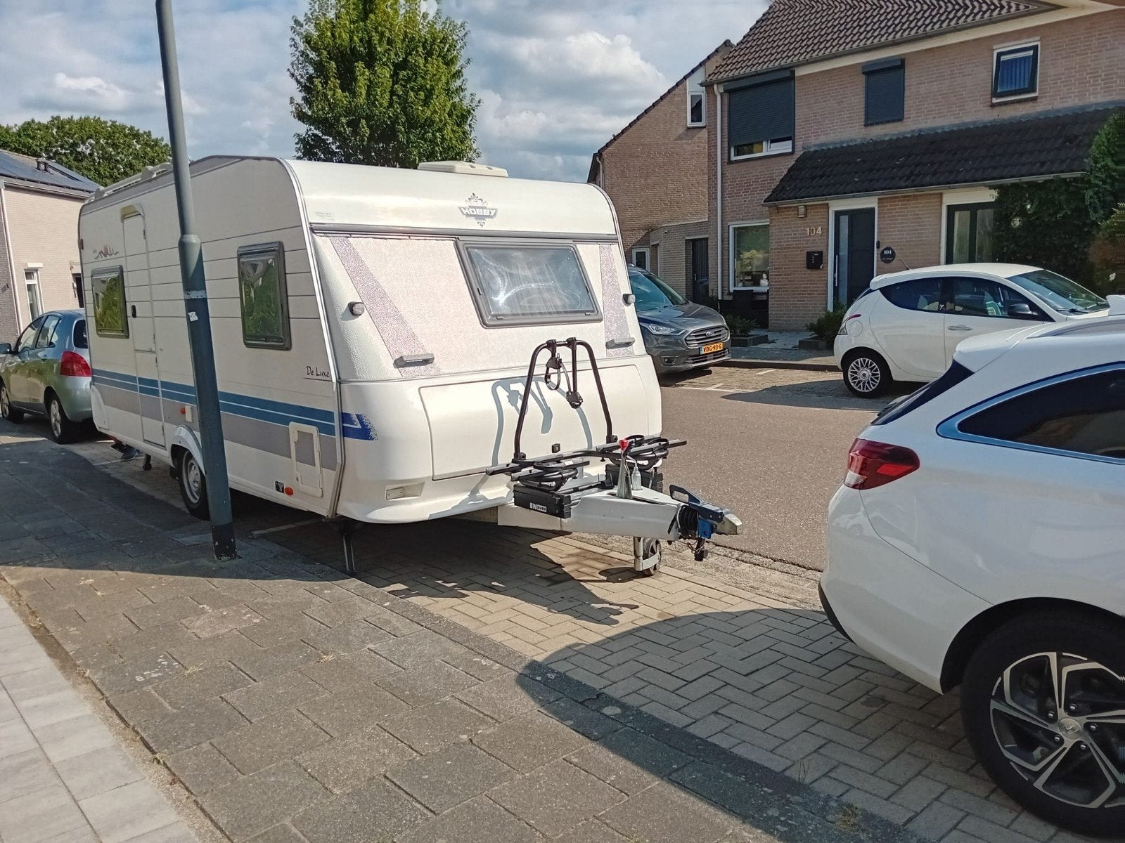 Caravan Hobby Deluxe 460 met veel extra,s zie adv, Ophalen, Zo goed als nieuw