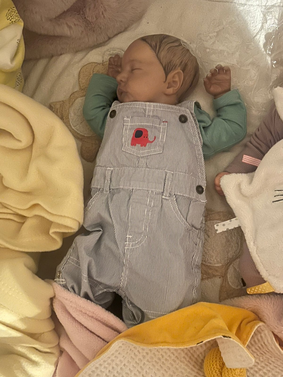 Reborn levi met certificaat, Verzamelen, Ophalen of Verzenden, Zo goed als nieuw, Babypop