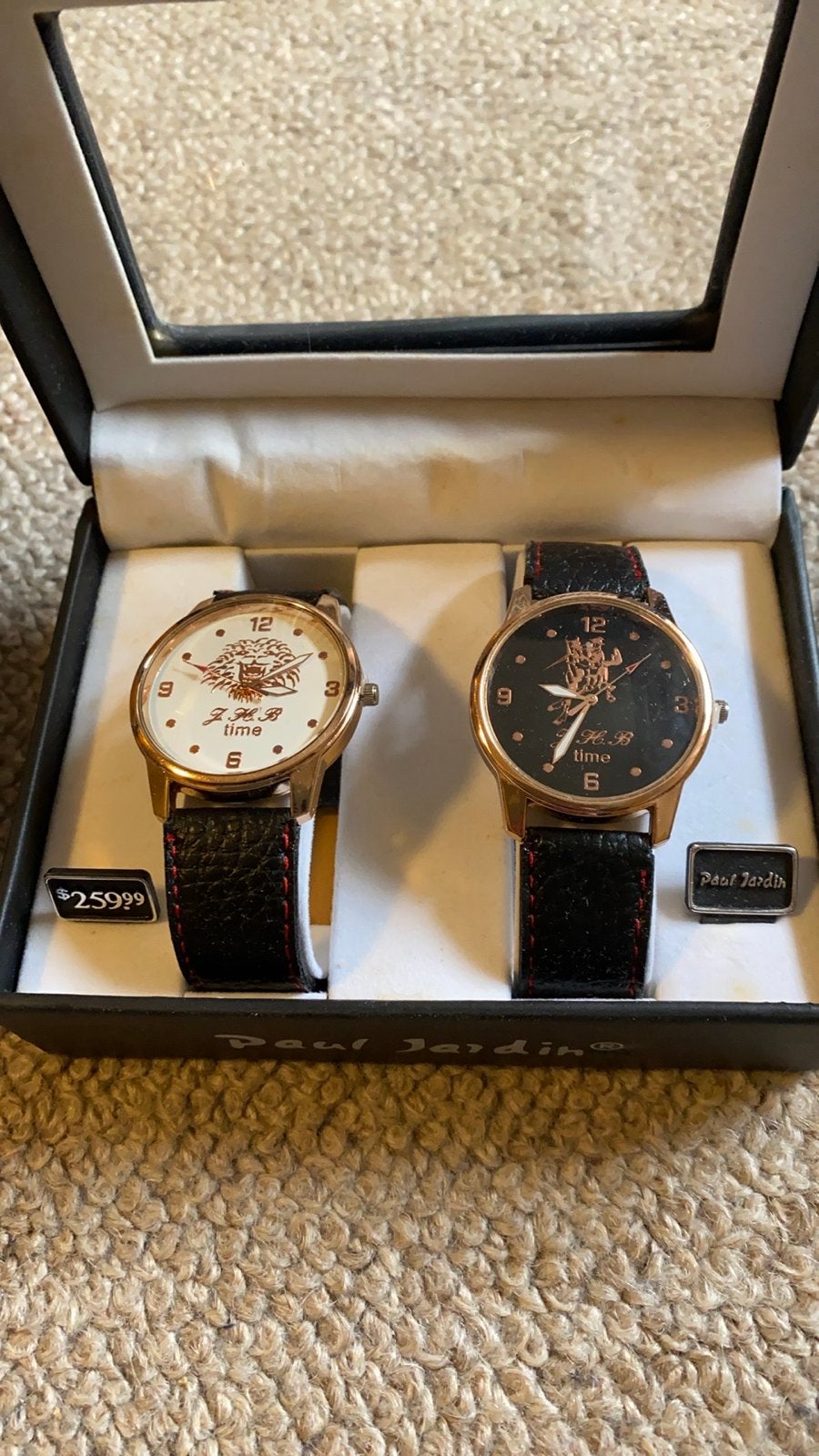 Paul Jardin Quartz Horloge Set - Diverse Ontwerpen, Overige merken, Overige materialen, Leer, Polshorloge