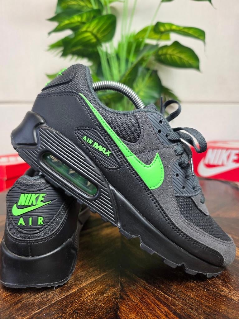 Nike Air Max 90 Black Green Strike maat 42, Zwart, Nike, Ophalen of Verzenden, Nike