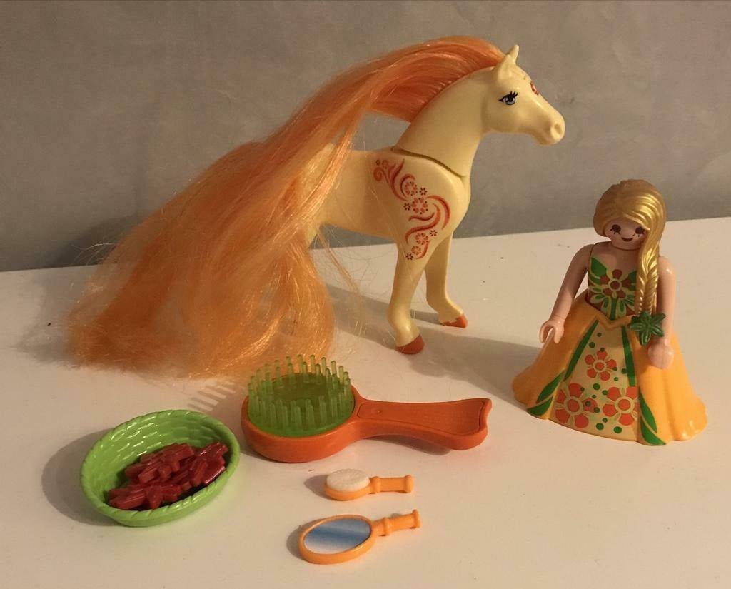 Playmobil 6168, Prinses Sunny met paard om te verzorgen., Gebruikt, Complete set, Overige typen, Ophalen of Verzenden