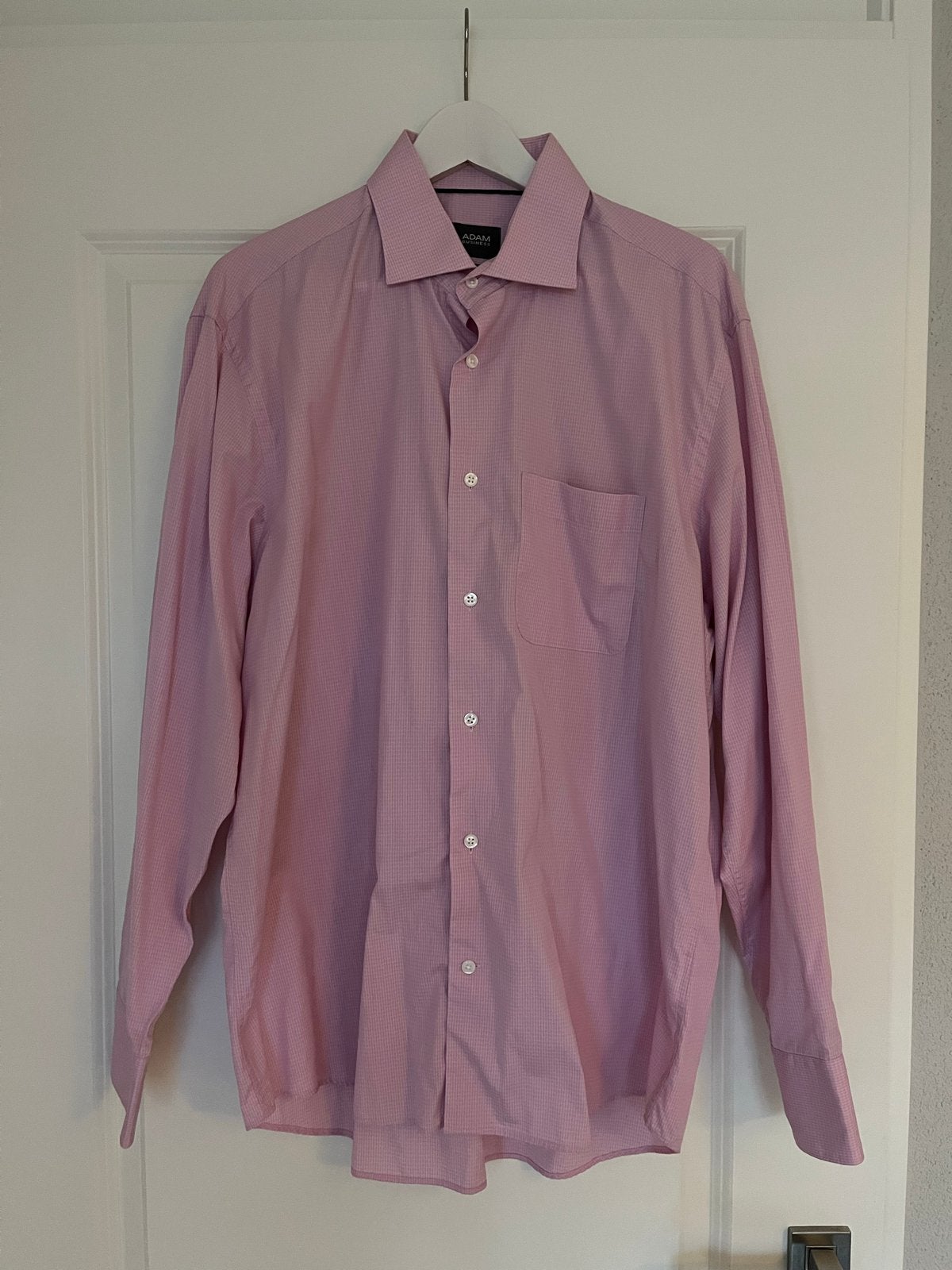 Adam Business Easy Iron overhemd roze maat 43 (XL), Kleding | Heren, Overhemden, Ophalen of Verzenden, Zo goed als nieuw, Roze
