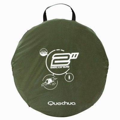 Quechua 2 Seconds pop-up tent, voor 2 personen van Decathlon, Caravans en Kamperen, Tenten, Ophalen of Verzenden, Zo goed als nieuw