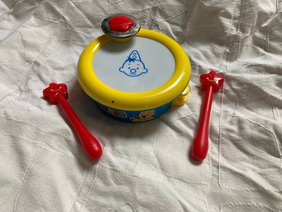 Baby trommel met stokjes - Muzikaal speelgoed, Ophalen, Gebruikt, Overige typen