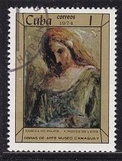 4316 - Cuba michel 1933 gestempeld , Vrouwenbuste door Ponc, Verzenden, Gestempeld, Oost-Azië