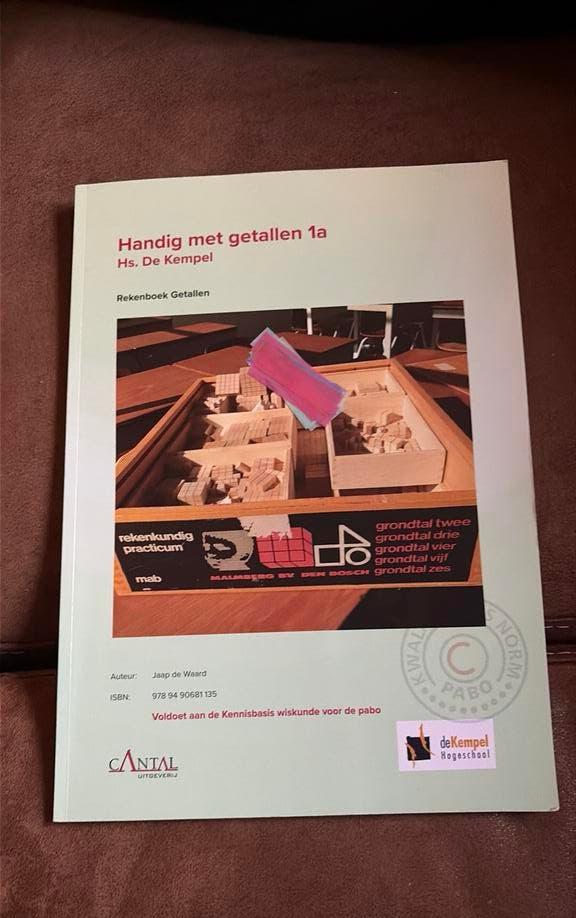 Handig met getallen 1a - Hogeschool de Kempel, Ophalen of Verzenden, Zo goed als nieuw, Jaap de Waard, Nederlands