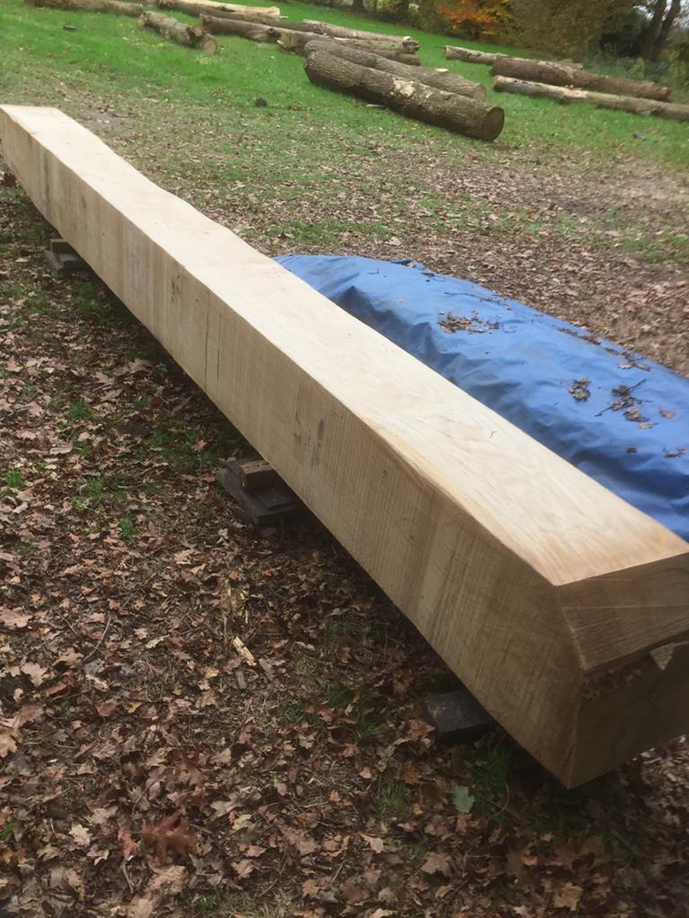 Balk inlands eiken, Ophalen, Eiken, Zo goed als nieuw, 50 mm of meer