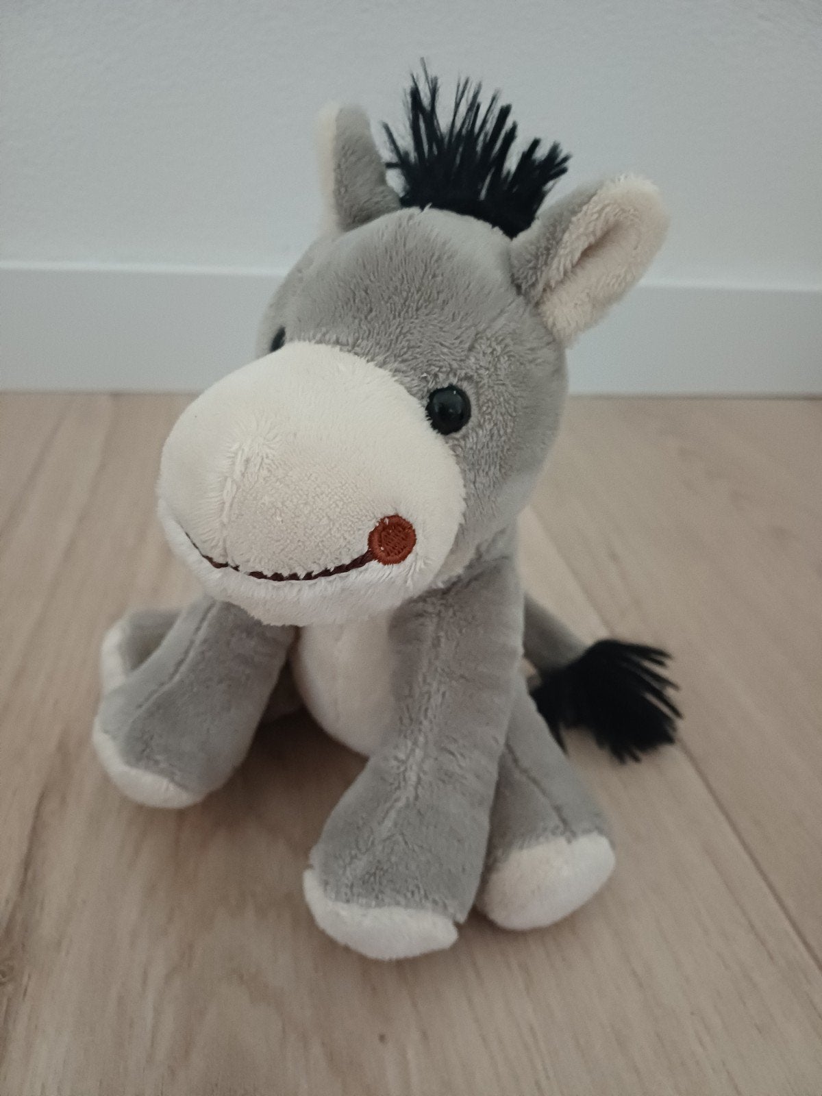 Schattige grijze ezel knuffel - Zo goed als nieuw, Overige merken, Overige karakters, Overige typen, Grijs