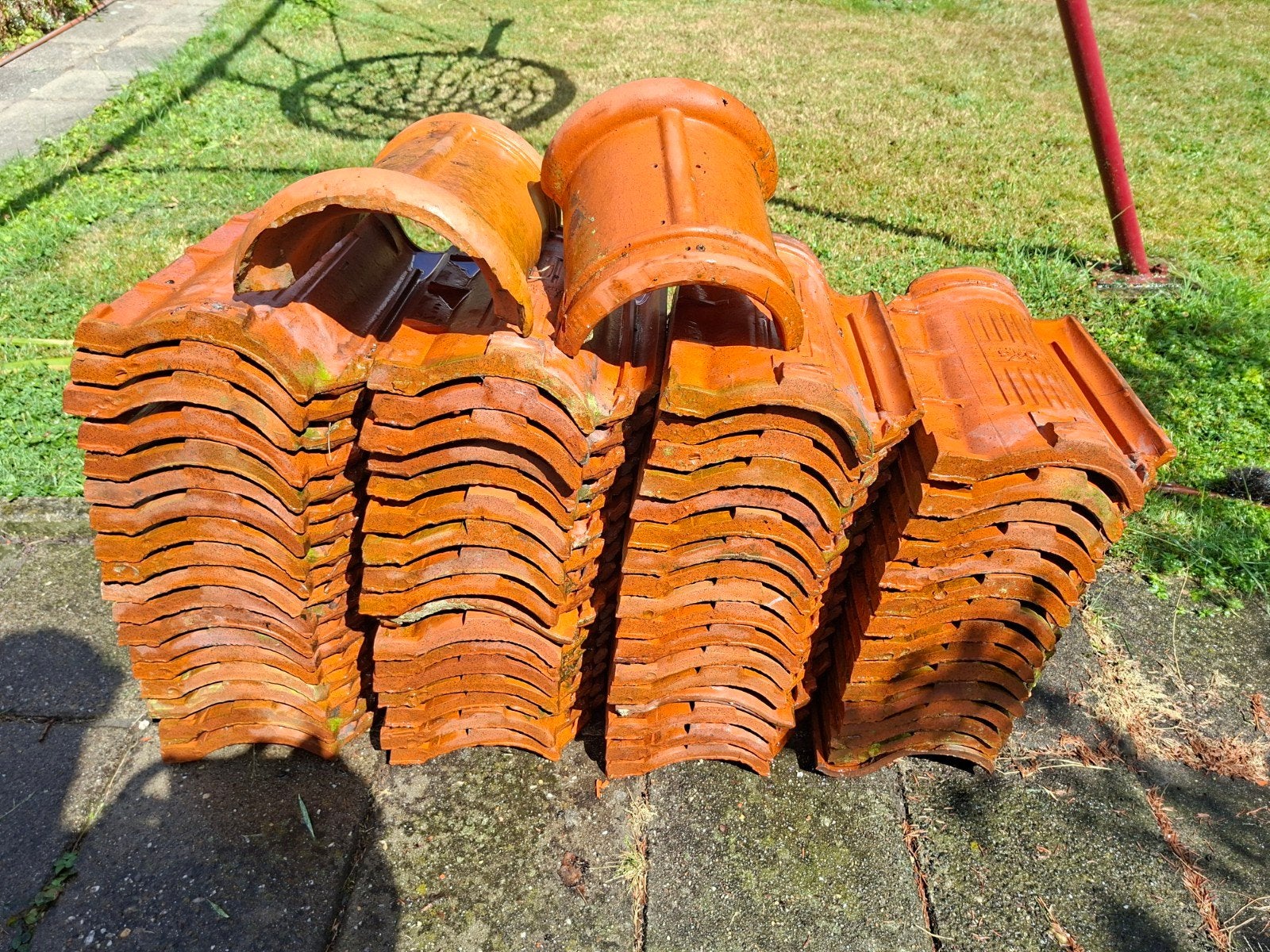 dakpannen DWS made in Holland 67 stuks, Gebruikt, Steen of Klei, Ophalen of Verzenden, 15 m² of meer