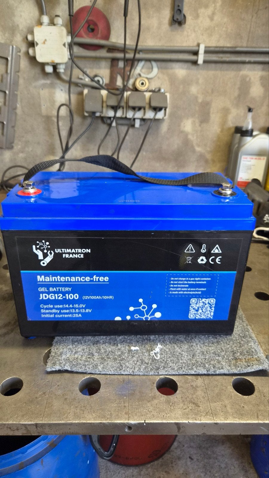 ULTIMATRON 100Ah 12V GEL-accu VRLA onderhoudsvrij, Ophalen, Nieuw, Universele onderdelen