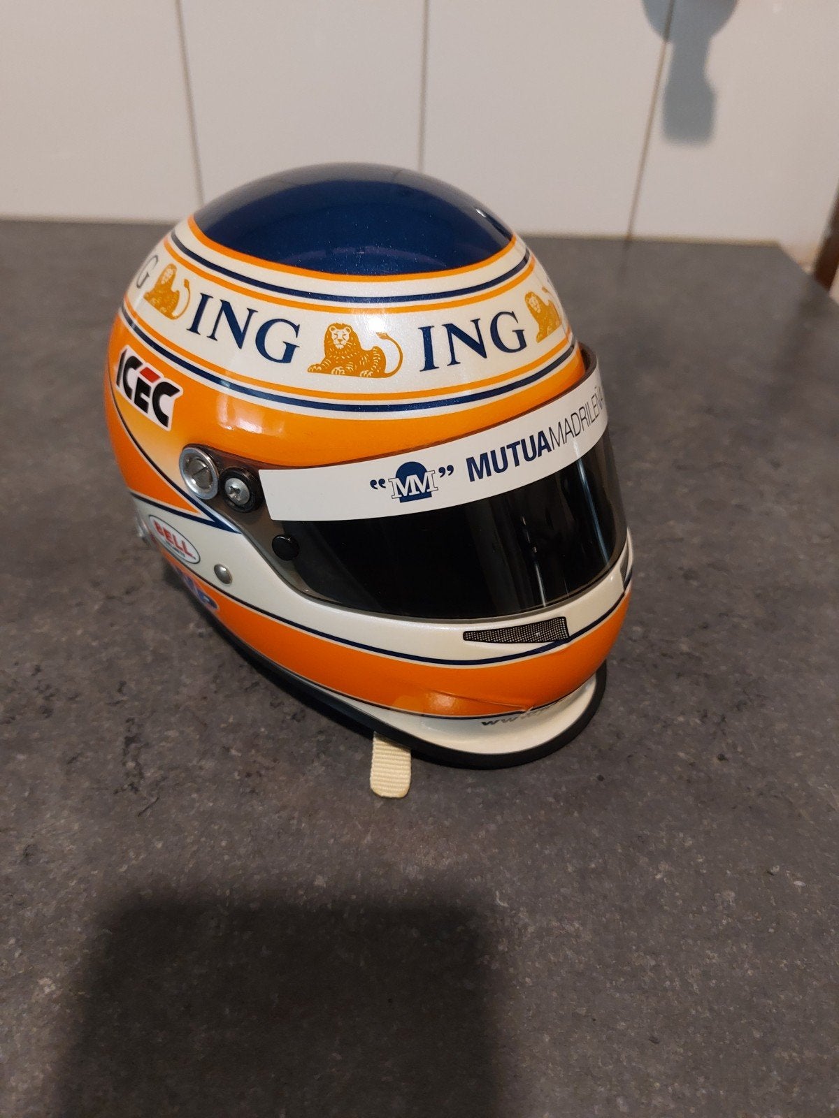 Bell Helmets Mini Helm - Mutua Madrileña ING Ice C, Ophalen of Verzenden