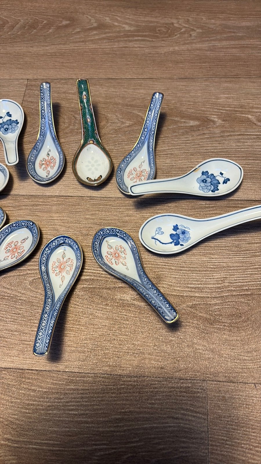 CHINESE SOEPLEPELS 12 stuks, Ophalen of Verzenden, Porselein, Overige stijlen, Overige typen