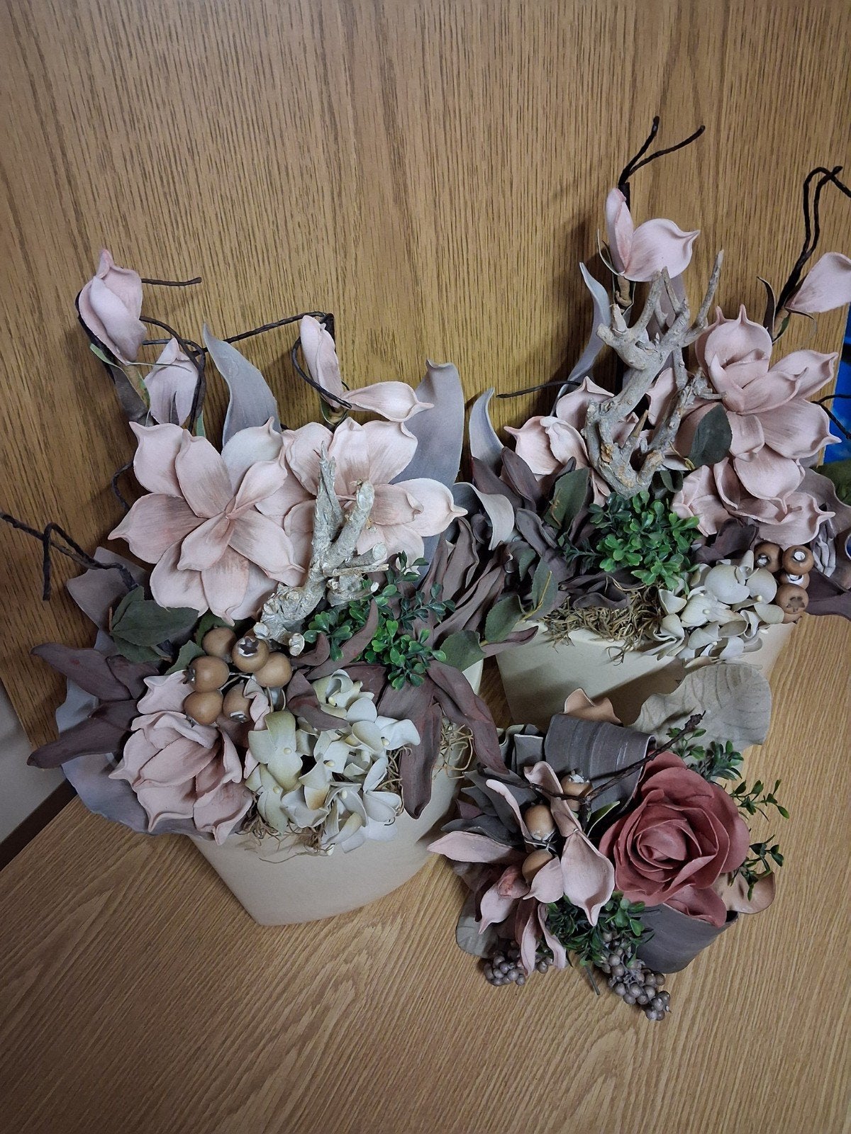 kunstbloemen met pot, Ophalen of Verzenden