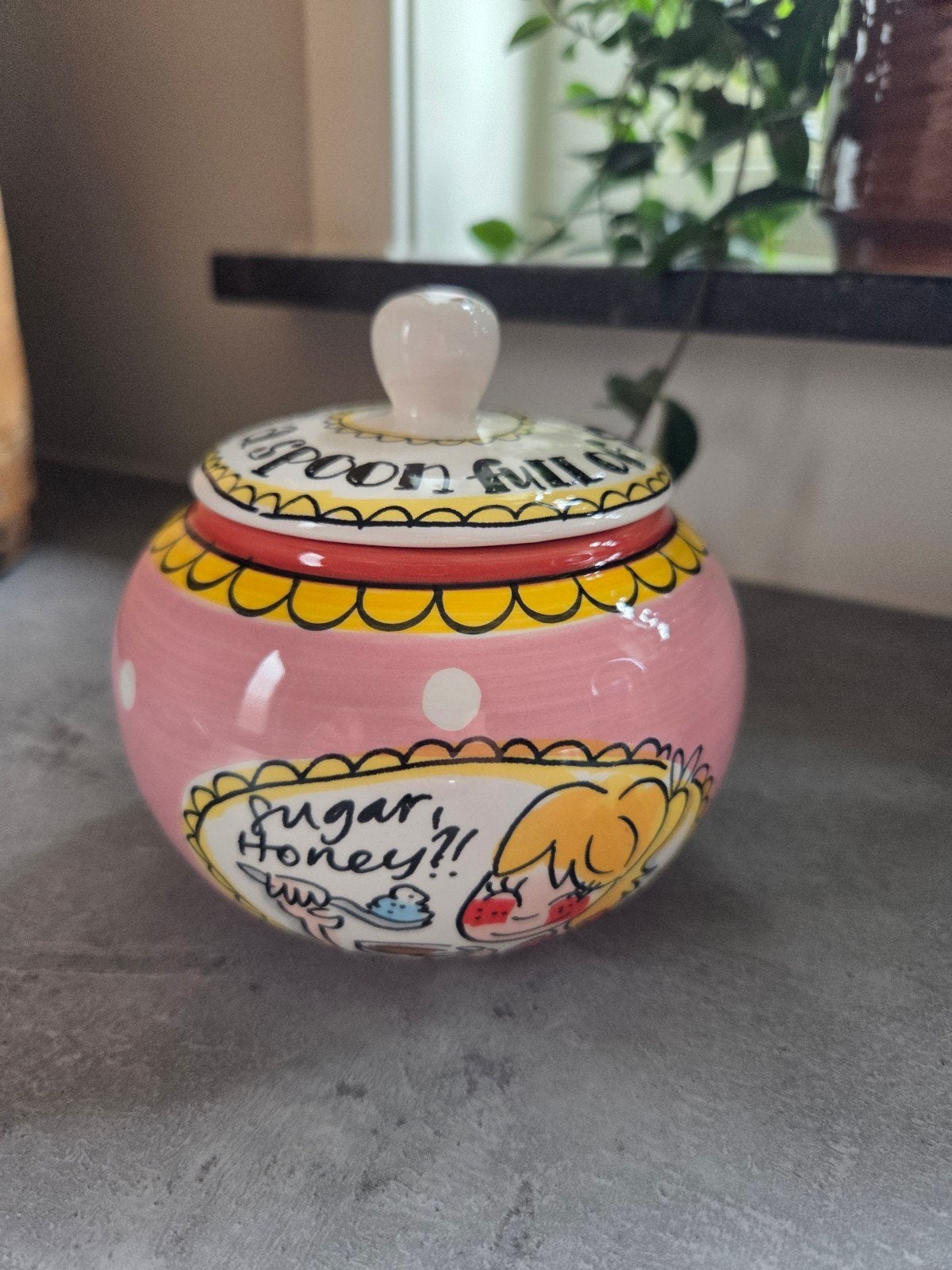 Blond Amsterdam suikerpot, Ophalen, Zo goed als nieuw, Aardewerk, Overige typen