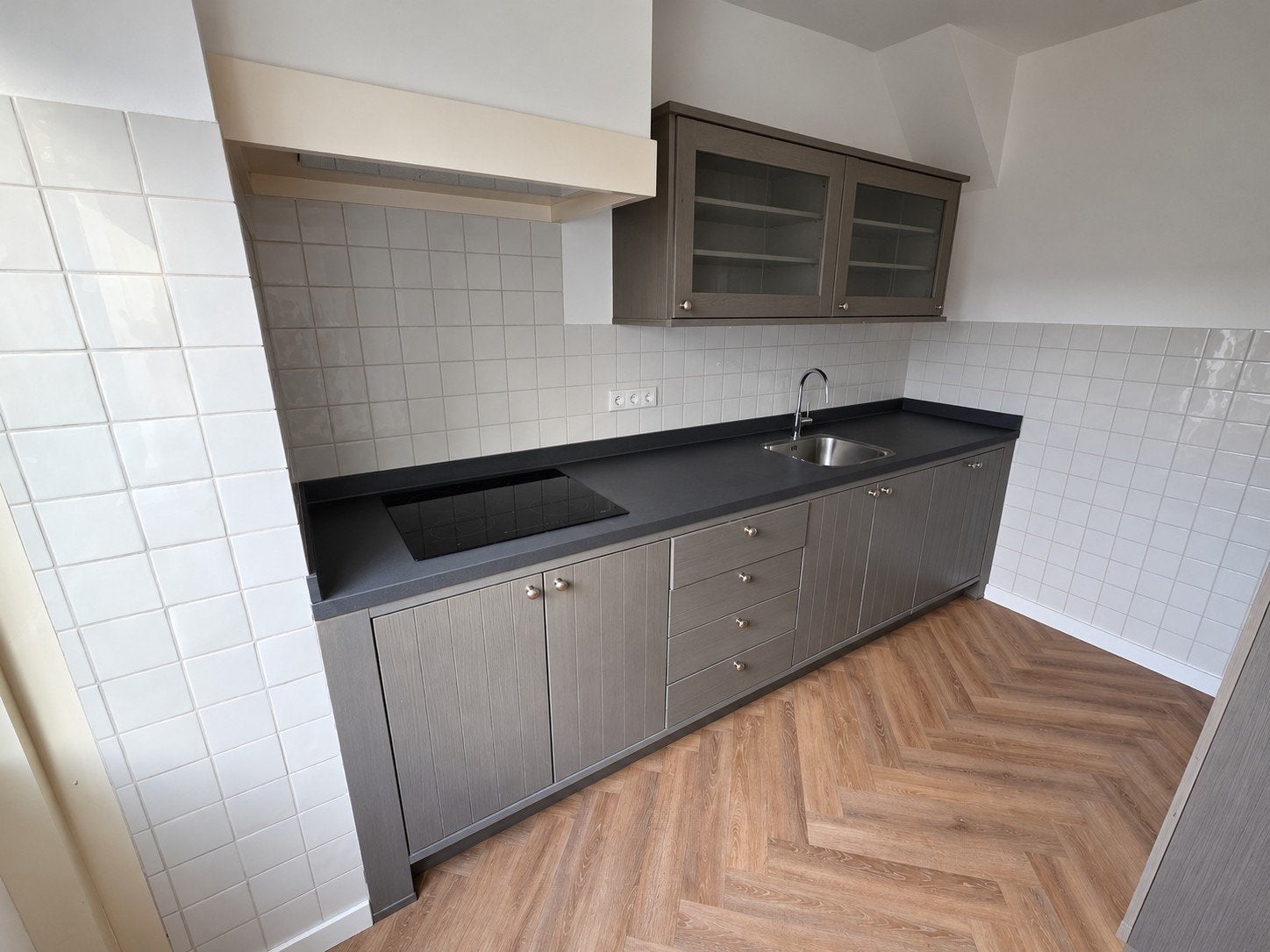 Complete keuken 3 m, met inbouwapparatuur (excl. vaatwasser), Ophalen, Gebruikt, Enkelwandige keuken
