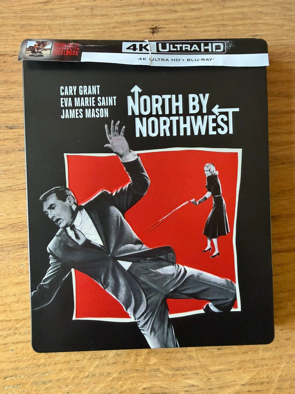 North by Northwest 4K Ultra HD Steelbook - Nieuwstaat - NL, Ophalen, Engels, Nederlands, 4K Ultra HD Blu-ray