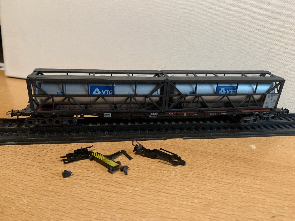 Roco 6600279 - Containertragwagen 2 stuks VTG Tankcontainers, Gebruikt, Gelijkstroom, Wagon, Ophalen of Verzenden