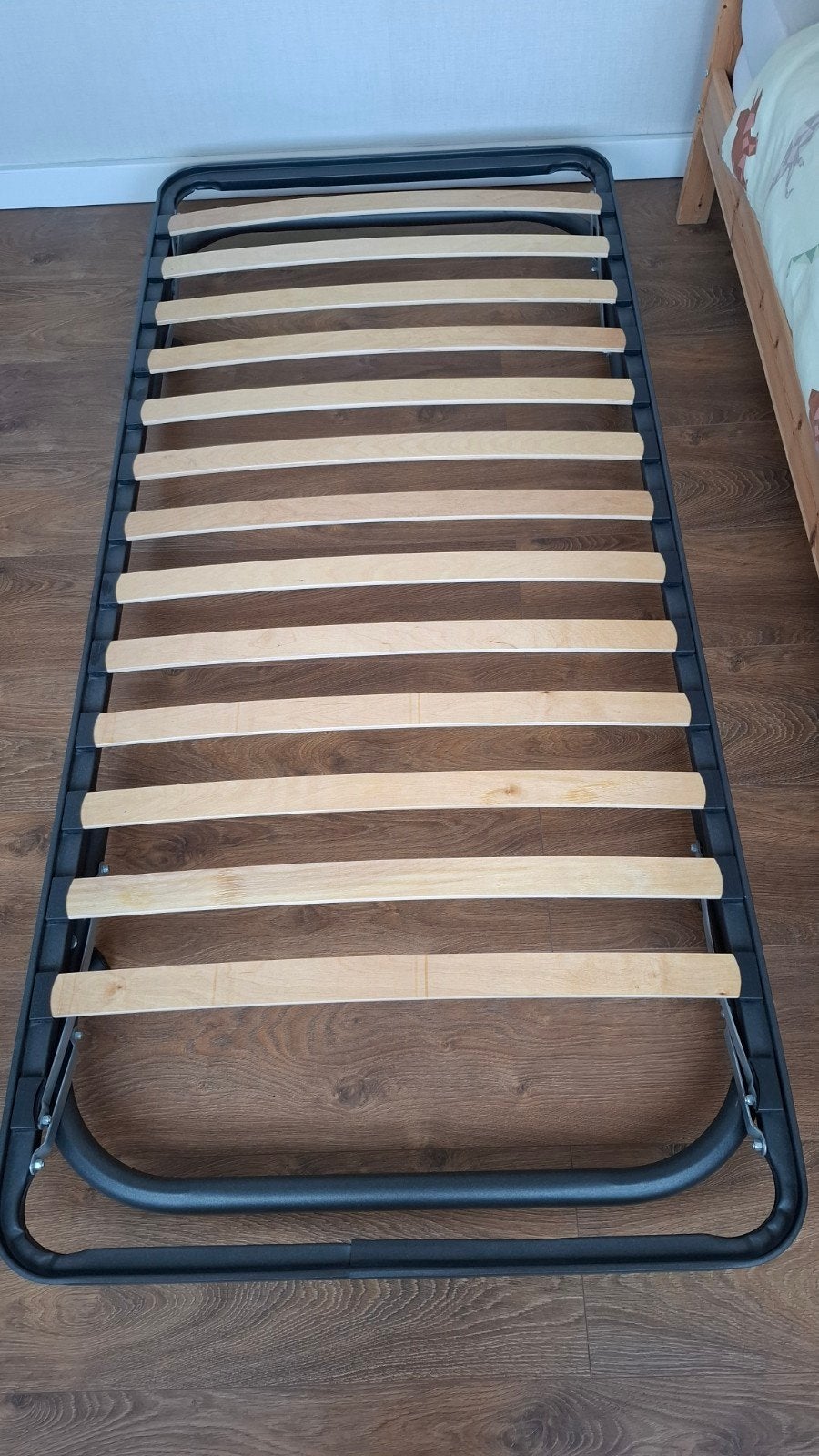 Verrijdbaar inklapbaar 1 persoons bed, Ophalen, 90 cm, Eenpersoons, Zwart