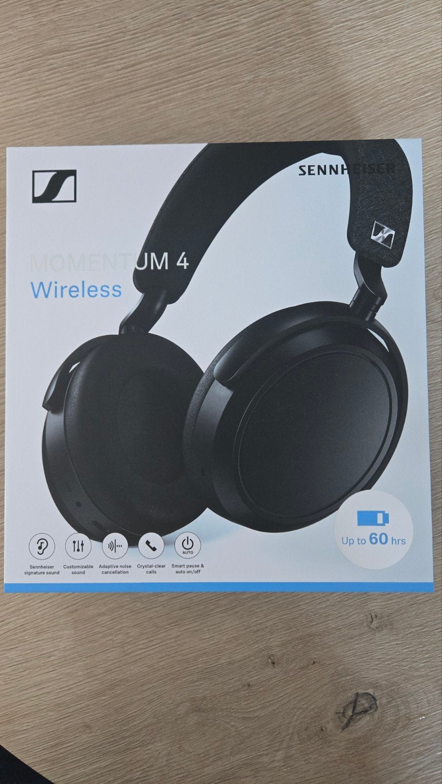 Sennheiser Momentum 4 Wireless koptelefoon - Nieuw in doos, Audio, Tv en Foto, Koptelefoons, Sennheiser, Nieuw, Ophalen of Verzenden