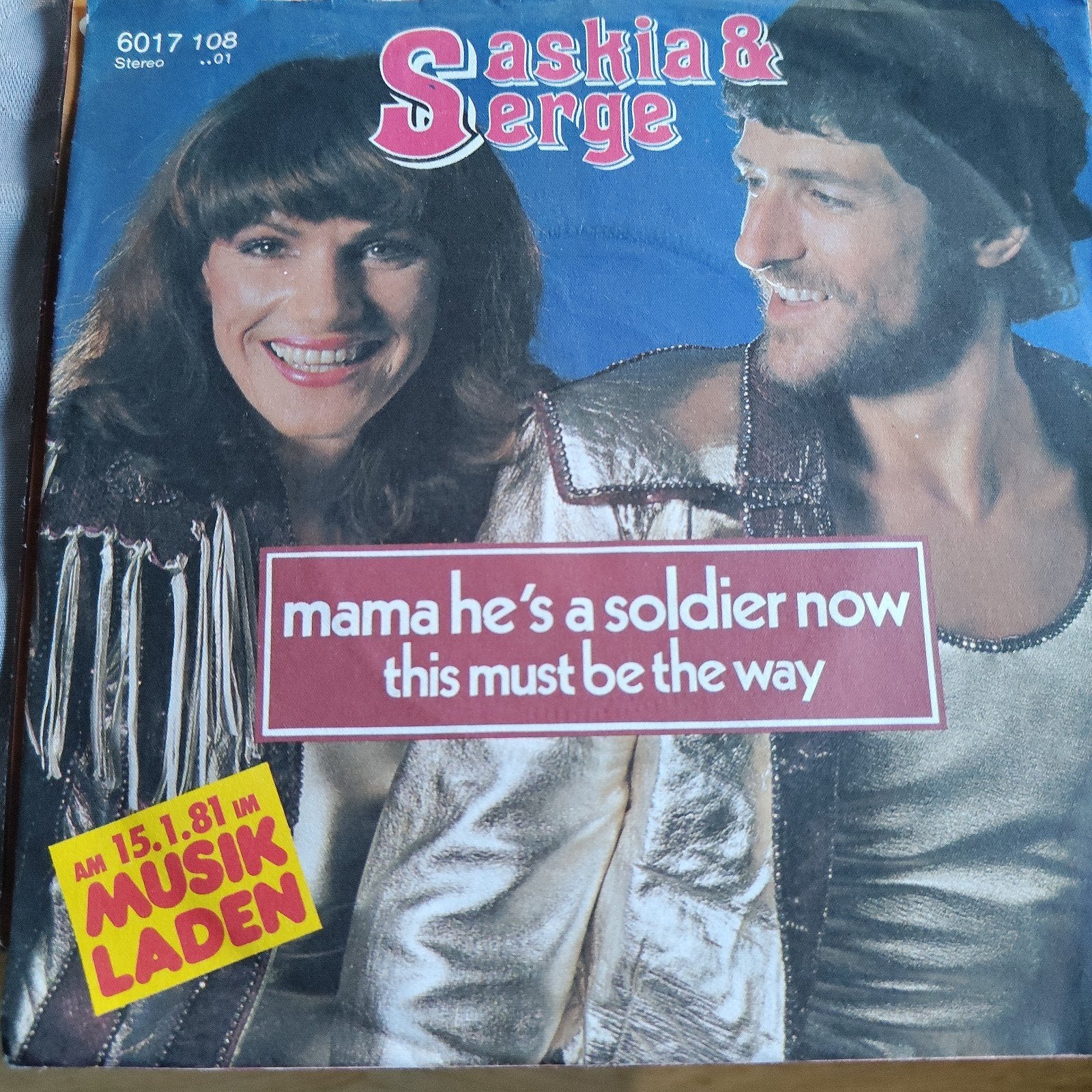 Saskia & Serge - Mama He's A Soldier Now (Single), Ophalen of Verzenden, Gebruikt, 7 inch, EP
