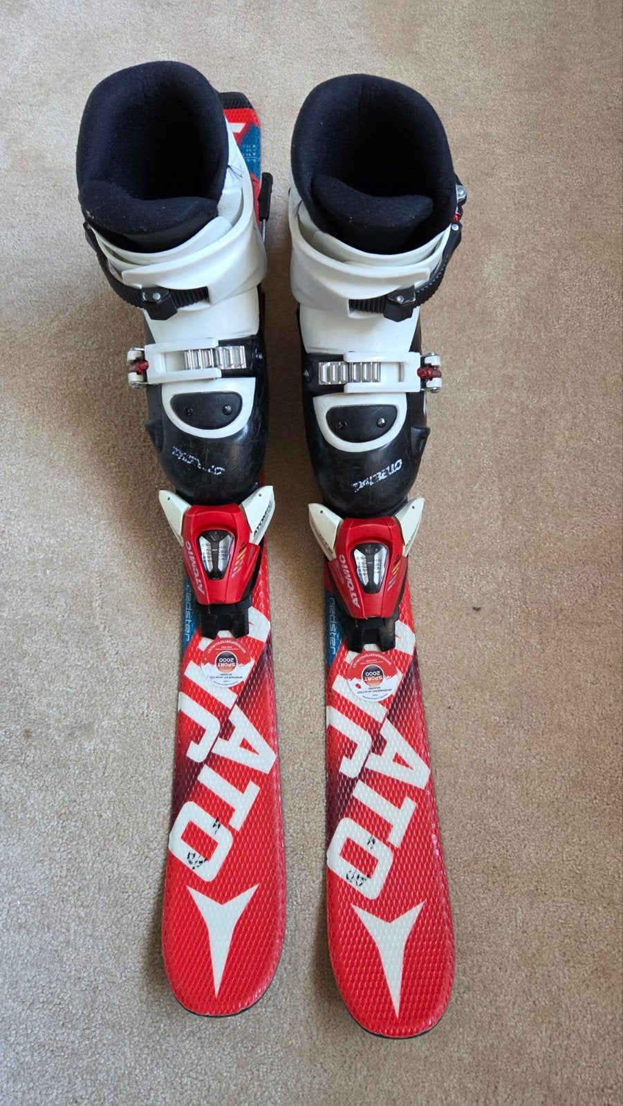 Atomic Ski's met bindingen en Dalbello skischoenen, Ophalen, Gebruikt, 100 tot 140 cm, Atomic
