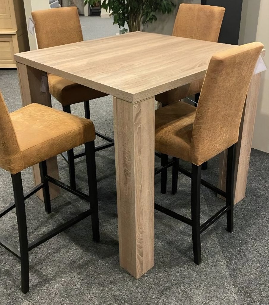 Te koop eettafel met 4 stoelen, Huis en Inrichting, Ophalen, 50 tot 100 cm, Vierkant, 50 tot 100 cm