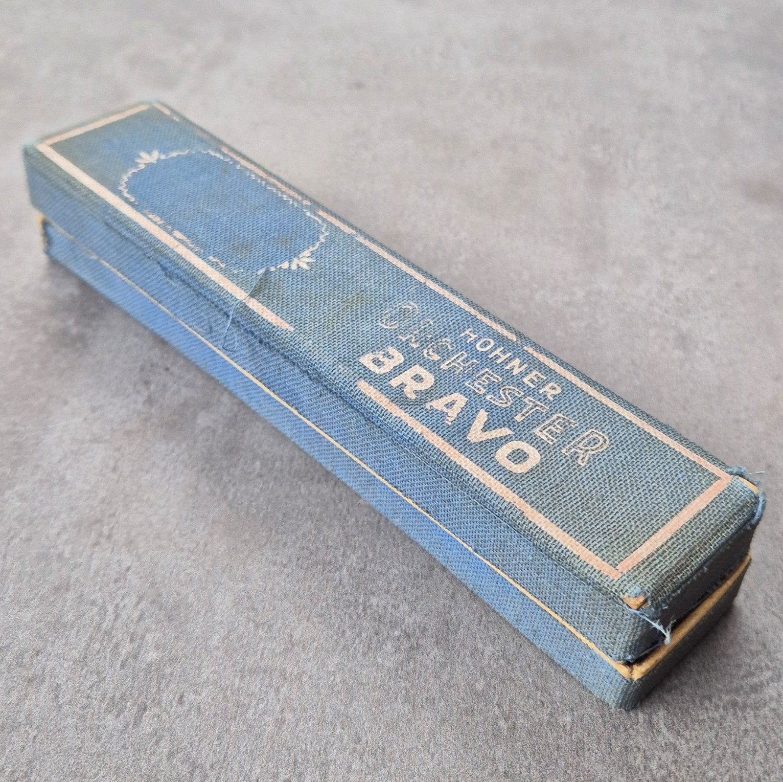 Hohner Orchester Bravo C mondharmonica (pre-war), Gebruikt, C-mondharmonica, Ophalen of Verzenden, Met koffer of doosje
