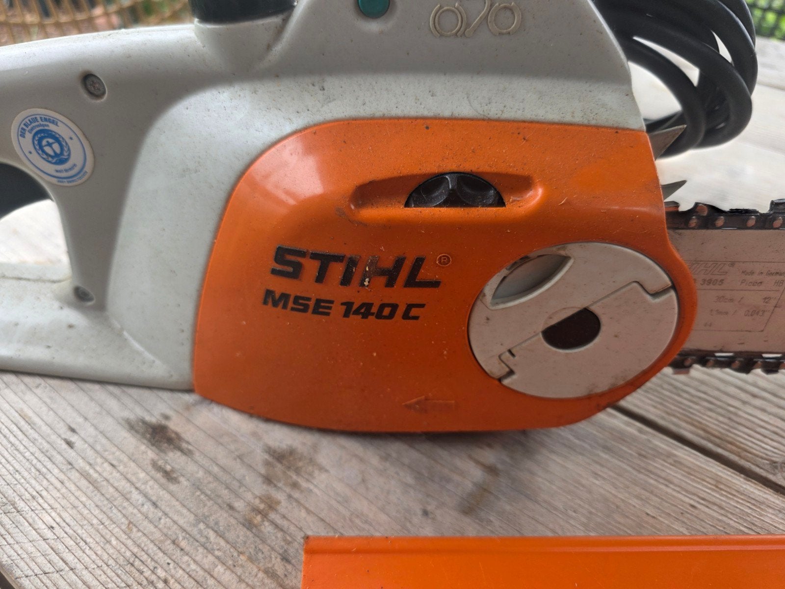 Stihl MSE 140 C elektrische kettingzaag, Ophalen, Stihl, Gebruikt, 70 mm of meer