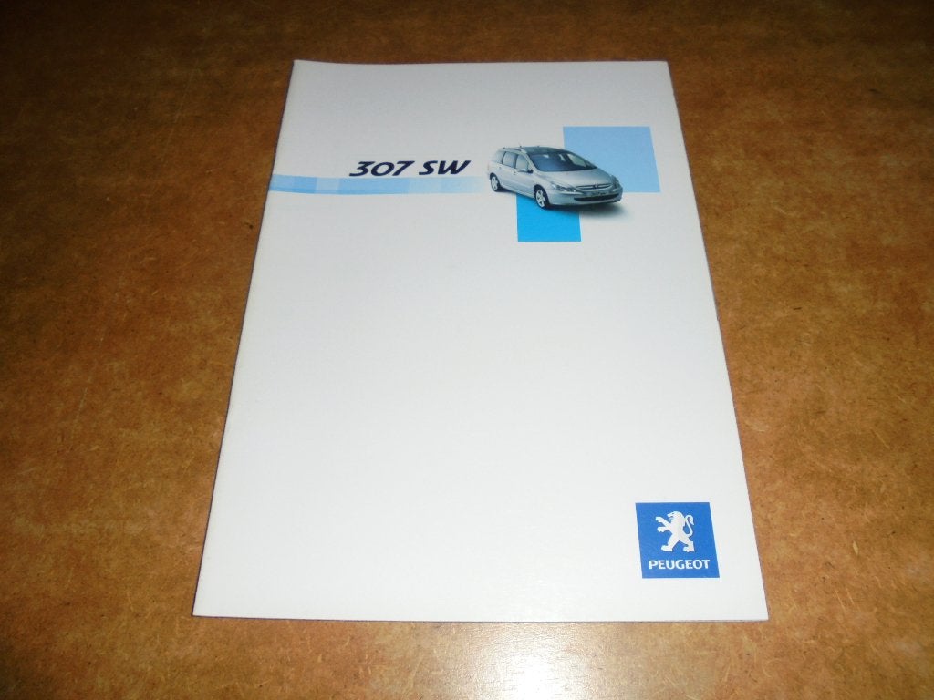 brochure Peugeot 307 SW  2002, Ophalen of Verzenden, Nieuw, Peugeot
